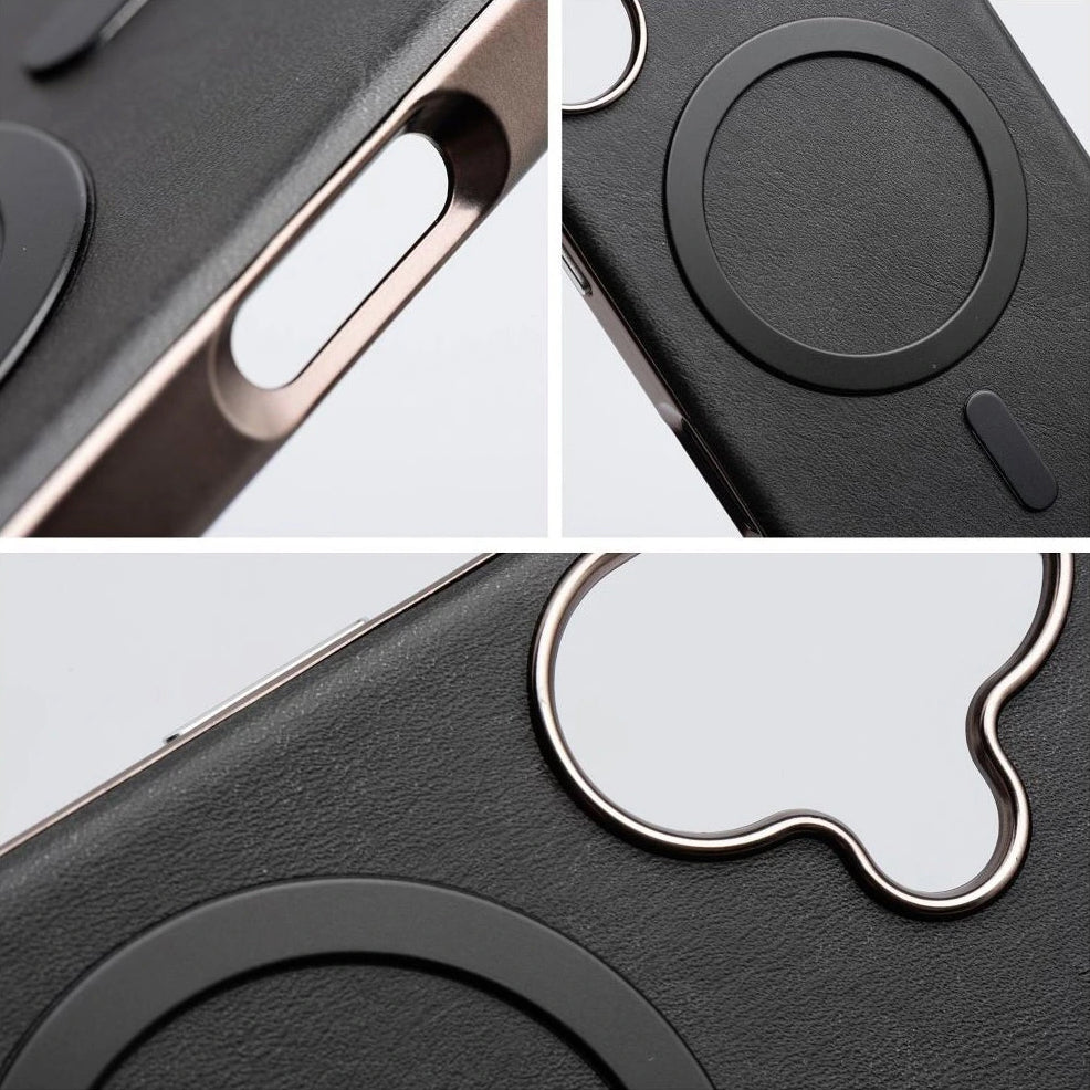 MagSafe-deksel for Apple iPhone 16 Pro, OEM, Gentleman Mag, svart
