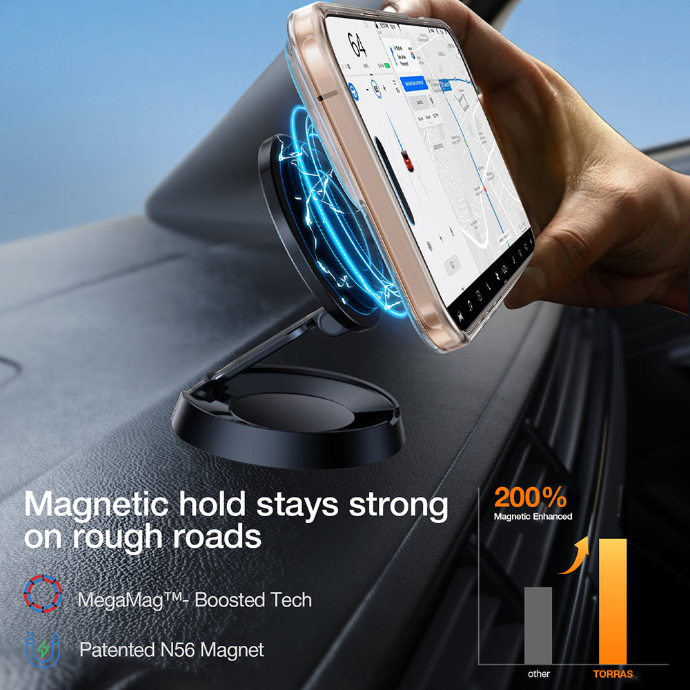 MagSafe deksel for Apple iPhone 16 Pro Max, Torras, Pstand, Gjennomsiktig