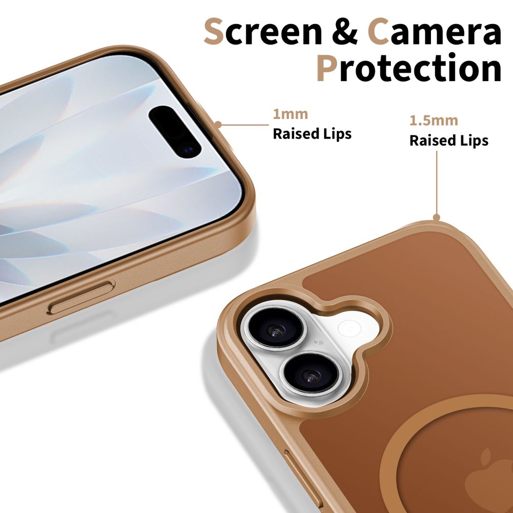 MagSafe-deksel for Apple iPhone 17, Tech-Protect, BasicMag, Brun
