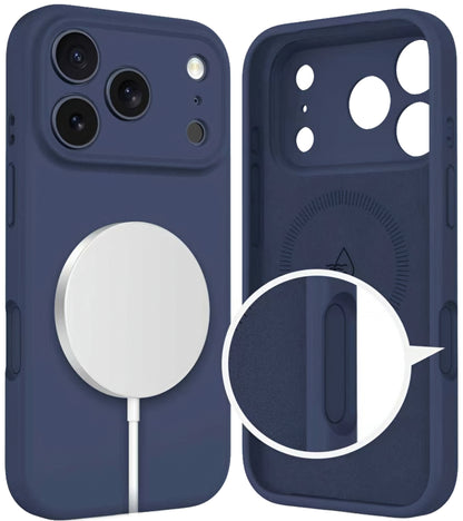 MagSafe-deksel for Apple iPhone 17 Pro, Tech-Protect, Silikon, Marineblå