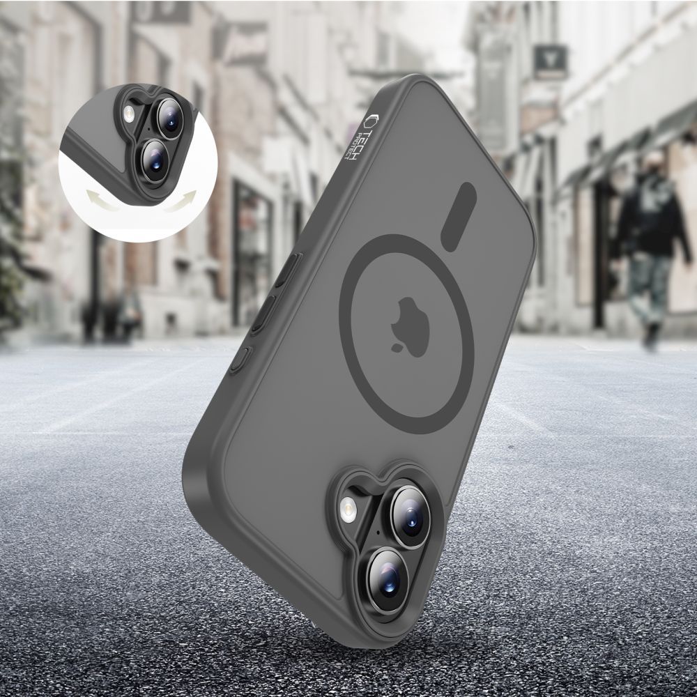 MagSafe-deksel for Apple iPhone 17, Tech-Protect, Magmat, Matt grå