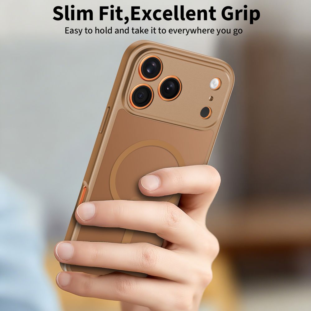 MagSafe-deksel for Apple iPhone 17 Pro Max, Tech-Protect, BasicMag, Matt Brun