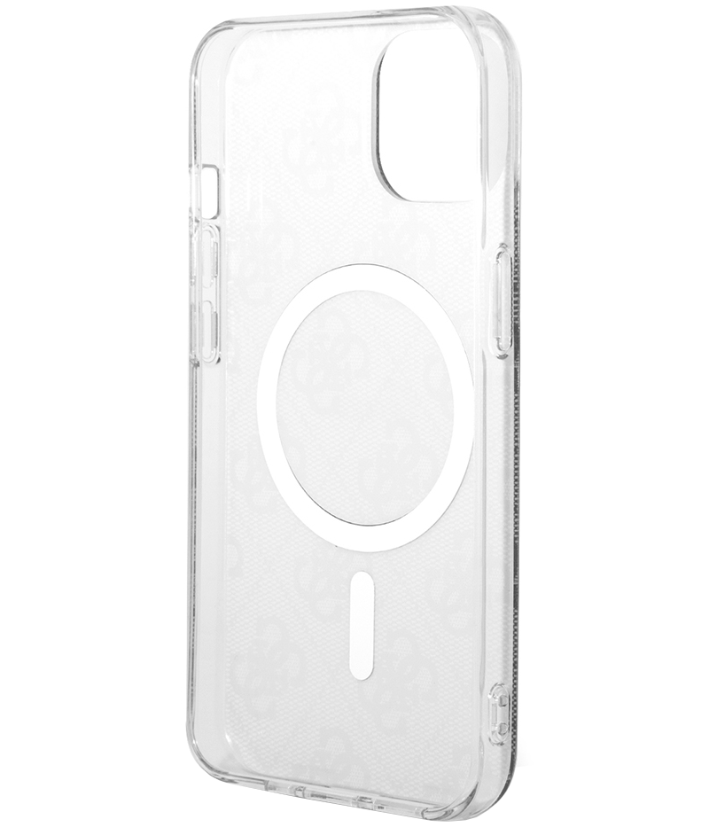 MagSafe-deksel for Apple iPhone 15, Guess, 4G IML, Svart GUHMP15SH4STK