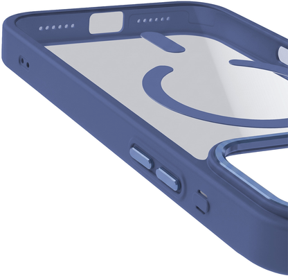 MagSafe-deksel for Apple iPhone 18 Pro Max / 17 Pro Max, OEM, Color Clear Mag, Blå