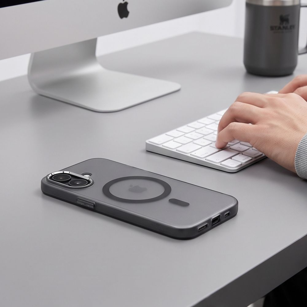 MagSafe-deksel for Apple iPhone 17, Tech-Protect, MagZero, Matt svart