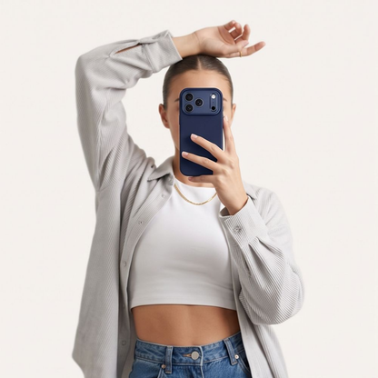 MagSafe-deksel for Apple iPhone 18 Pro / 17 Pro, Tech-Protect, Uniq CC, Marineblå