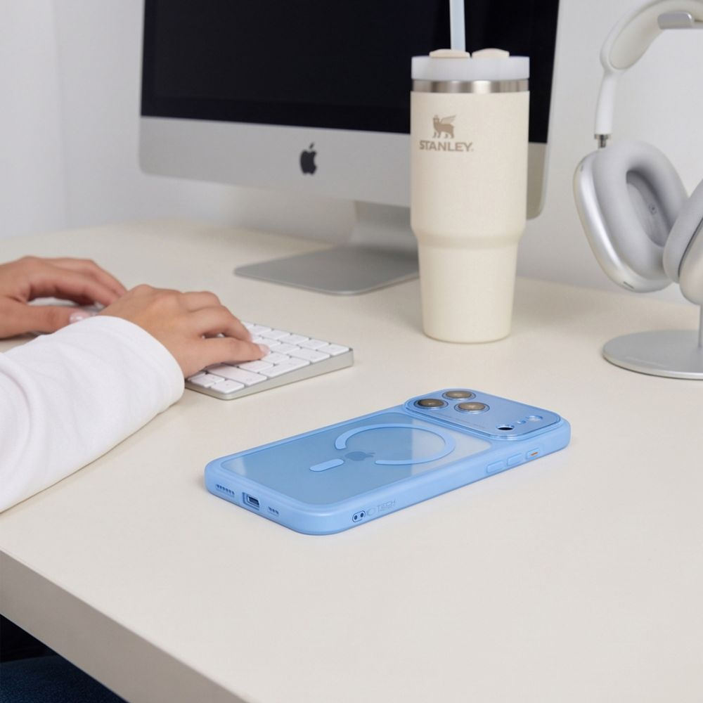 MagSafe-deksel for Apple iPhone 18 Pro Max / 17 Pro Max, Tech-Protect, MagPeak CC, Blå