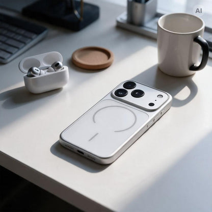 MagSafe-deksel til Apple iPhone 18 Pro / 17 Pro, OEM, Make 18, sølvfarget