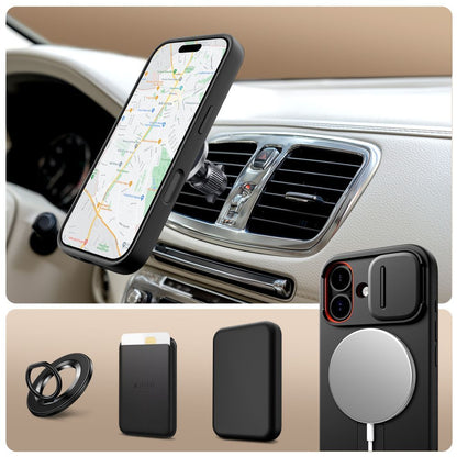 MagSafe-deksel for Apple iPhone 17, Tech-Protect, Kevlar Aura, Svart