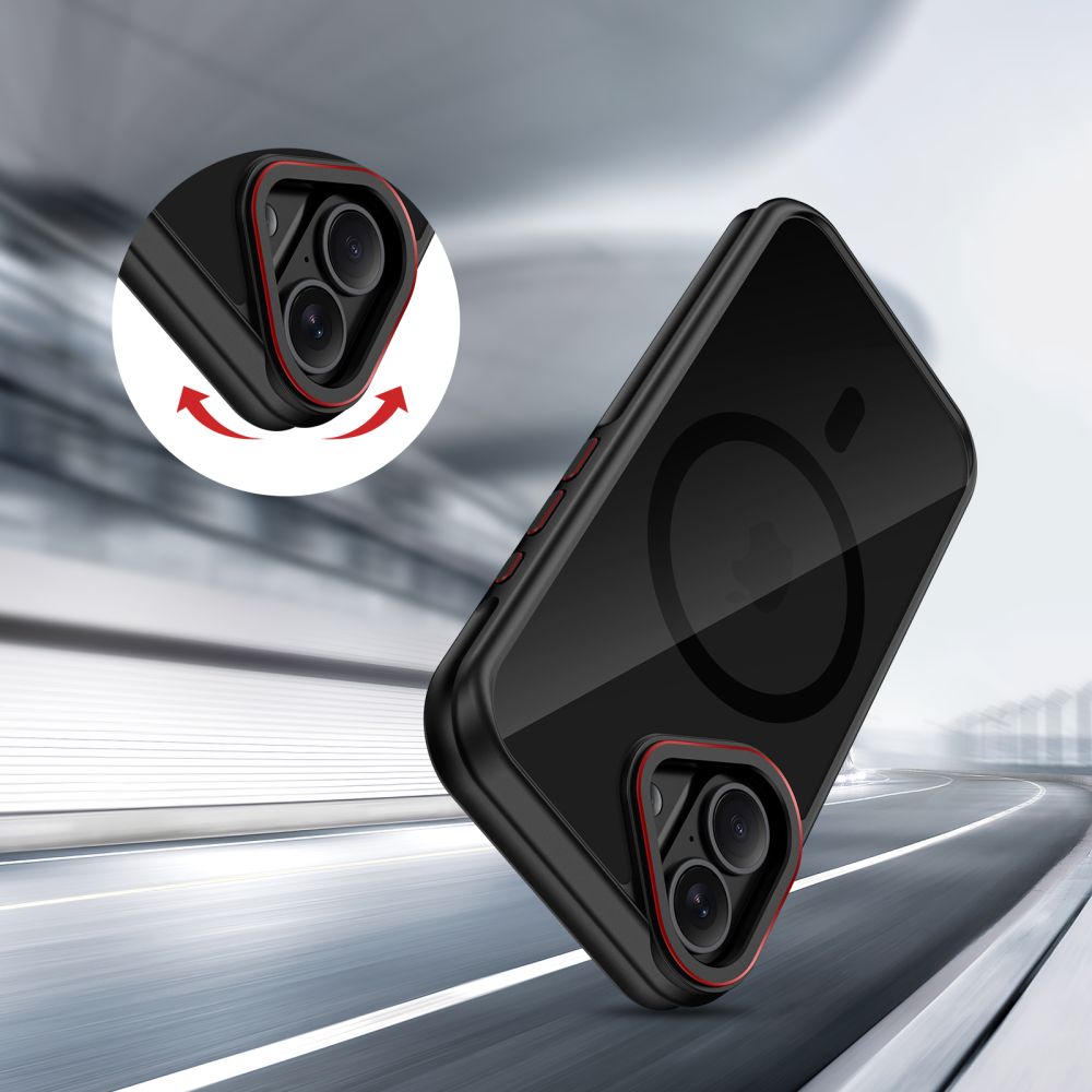 MagSafe-deksel for Apple iPhone 17, Tech-Protect, Maghybrid, Svart