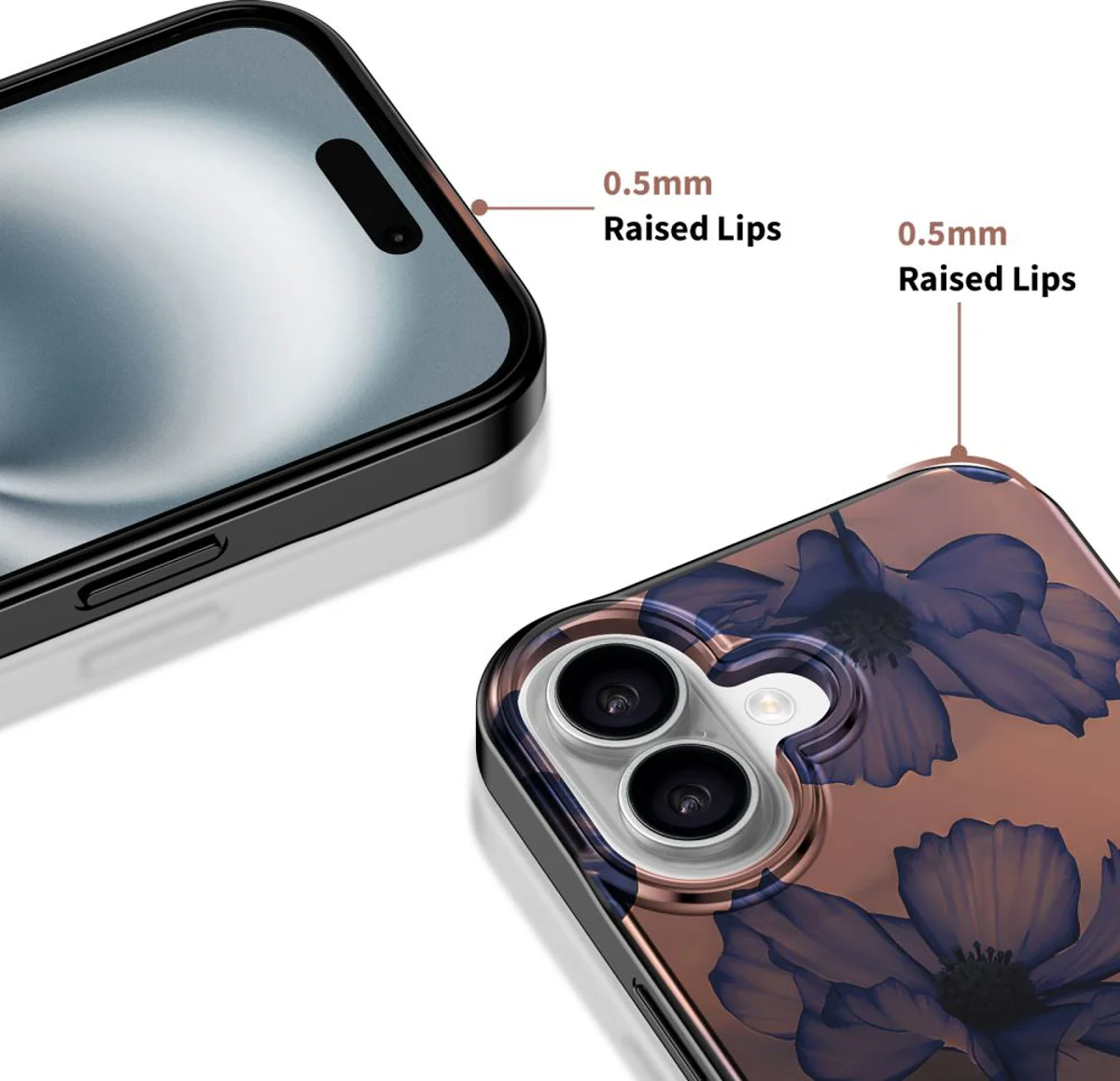 MagSafe-deksel for Apple iPhone 16, Tech-Protect, Lamano Velvet Night, Svart