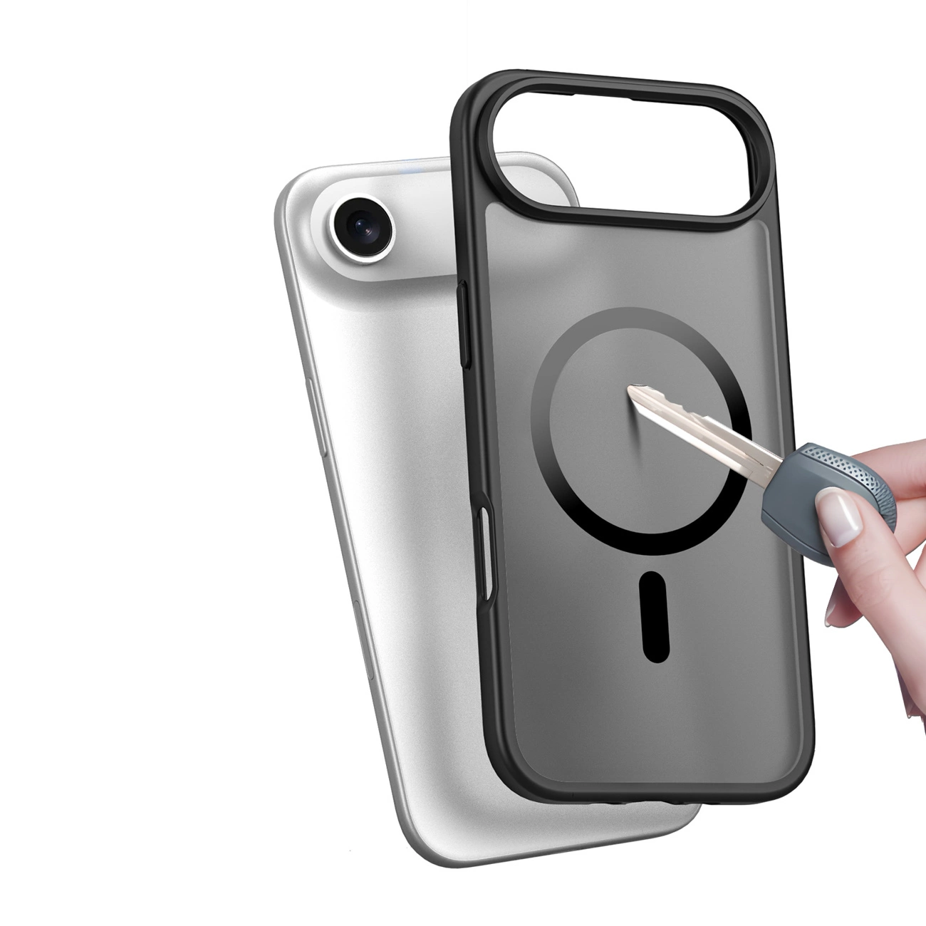 MagSafe-deksel for Apple iPhone 17 Air, DUX DUCIS, Yind, Svart