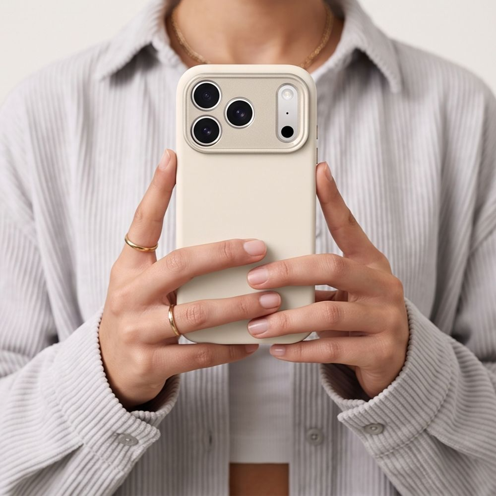 MagSafe-deksel for Apple iPhone 18 Pro / 17 Pro, Tech-Protect, Uniq CC, Beige