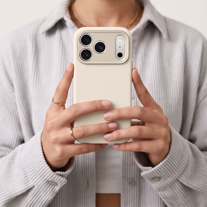 MagSafe-deksel for Apple iPhone 18 Pro / 17 Pro, Tech-Protect, Uniq CC, Beige