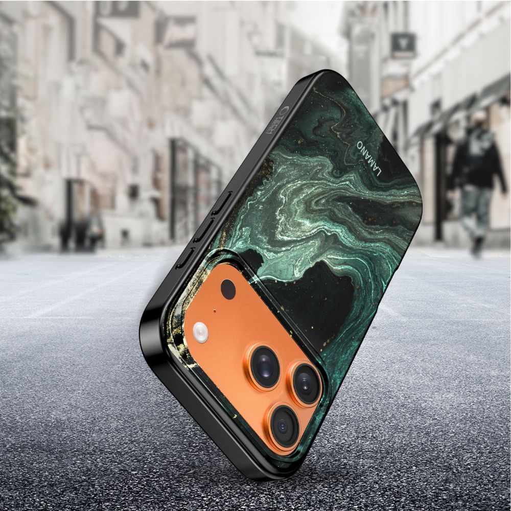 MagSafe-deksel for Apple iPhone 17 Pro Max, Tech-Protect, Lamano Aura, Grønn