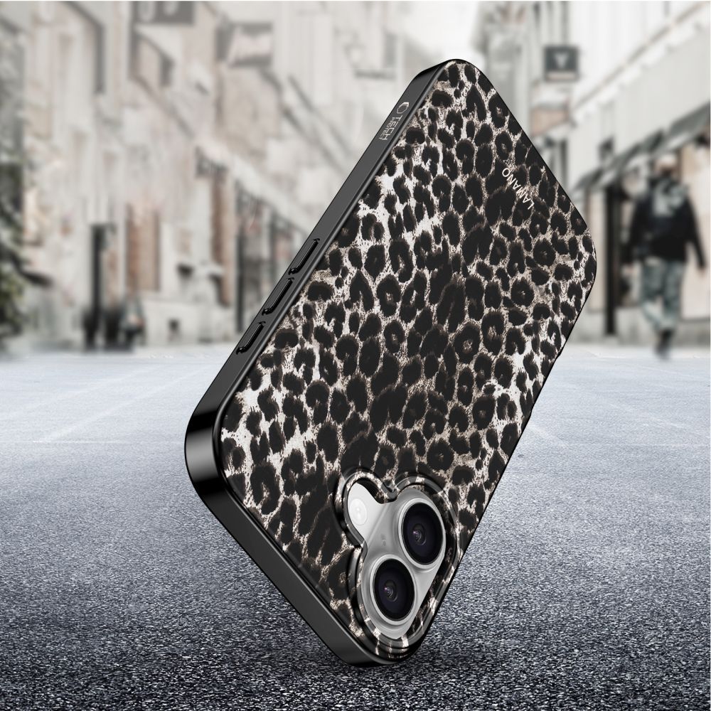 MagSafe-deksel for Apple iPhone 17, Tech-Protect, Lamano Leopard, Svart