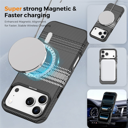 MagSafe-deksel for Apple iPhone 17 Pro, OEM, Gradient Rainbow, Svart