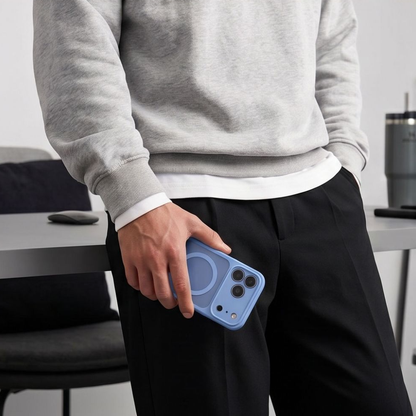 MagSafe-deksel for Apple iPhone 18 Pro / 17 Pro, Tech-Protect, BasicMag, Matt blå
