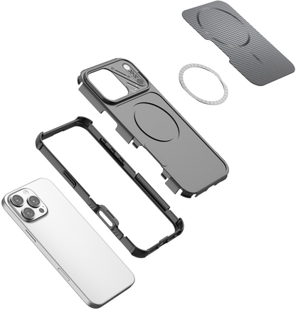 MagSafe-deksel for Apple iPhone 18 Pro Max / 17 Pro Max, OEM, karbon og hjørnebeskyttelse, lilla