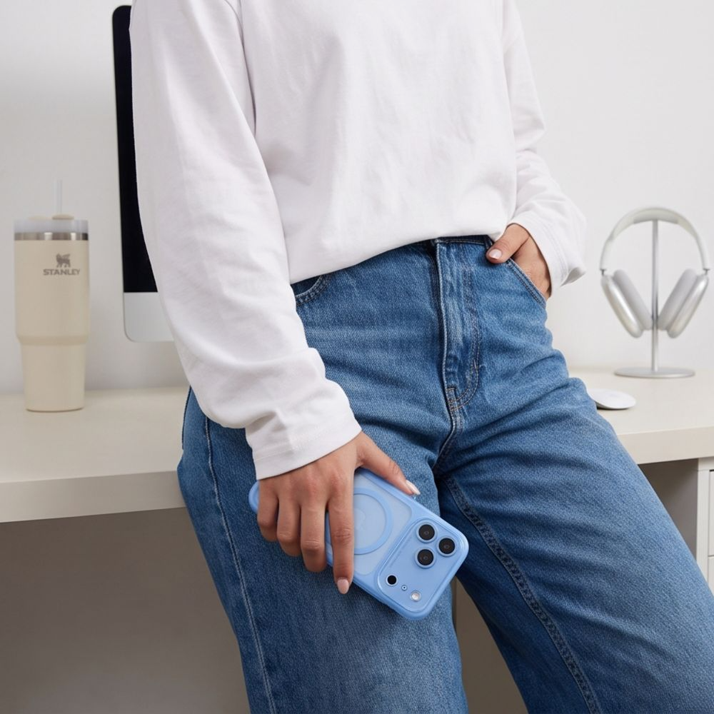MagSafe-deksel for Apple iPhone 18 Pro Max / 17 Pro Max, Tech-Protect, MagPeak CC, Blå