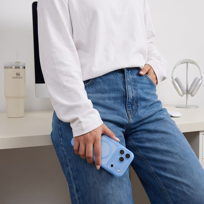 MagSafe-deksel for Apple iPhone 18 Pro Max / 17 Pro Max, Tech-Protect, MagPeak CC, Blå