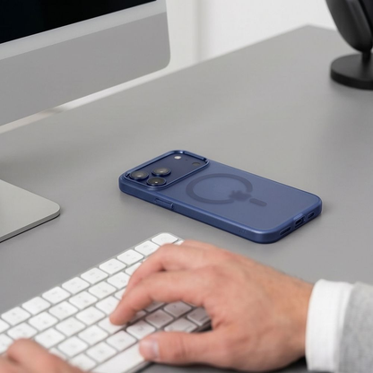 MagSafe-deksel for Apple iPhone 18 Pro Max / 17 Pro Max, Tech-Protect, MagZero, Matt Marineblå