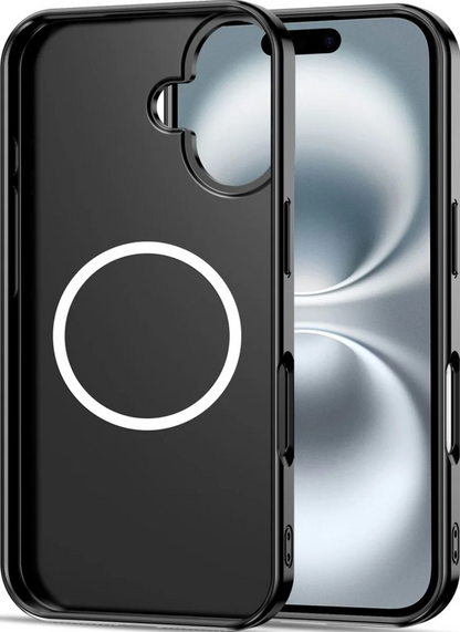 MagSafe-deksel for Apple iPhone 16, Tech-Protect, Lamano Velvet Night, Svart