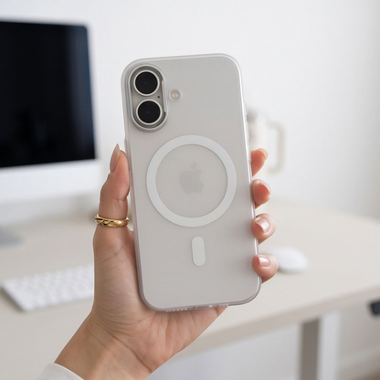 MagSafe-deksel for Apple iPhone 17, Tech-Protect, MagZero, Matt hvit