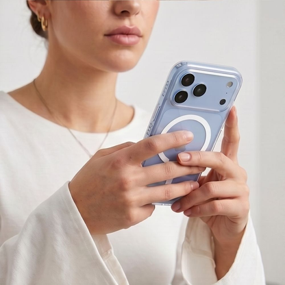 MagSafe-deksel for Apple iPhone 18 Pro / 17 Pro, Tech-Protect, Flexair Hybrid med skjermbeskytter, gjennomsiktig