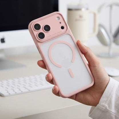 MagSafe-deksel til Apple iPhone 18 Pro / 17 Pro, Tech-Protect, MagPeak CC, matt rosa
