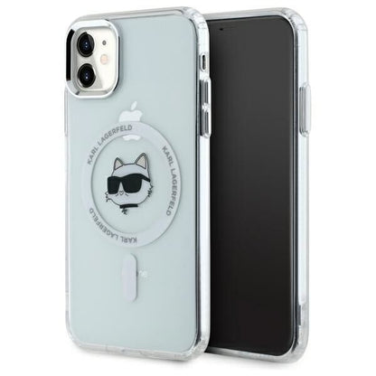 MagSafe-deksel for Apple iPhone 11, Karl Lagerfeld, IML Metal Choupette's Head, Hvit