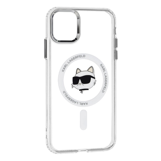 MagSafe-deksel for Apple iPhone 11, Karl Lagerfeld, IML Metal Choupette's Head, Hvit