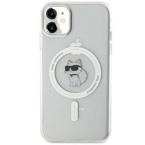MagSafe-deksel for Apple iPhone 11, Karl Lagerfeld, IML Metal Choupette's Head, Hvit
