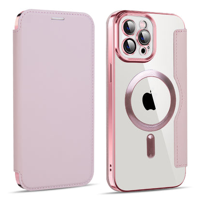 MagSafe-deksel for Apple iPhone 11 Pro Max, Techsuit, SmartMag Book, Rosa
