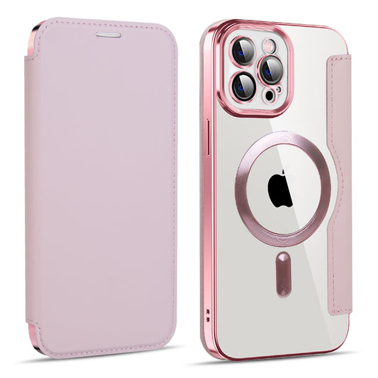 MagSafe-deksel for Apple iPhone 11 Pro Max, Techsuit, SmartMag Book, Rosa
