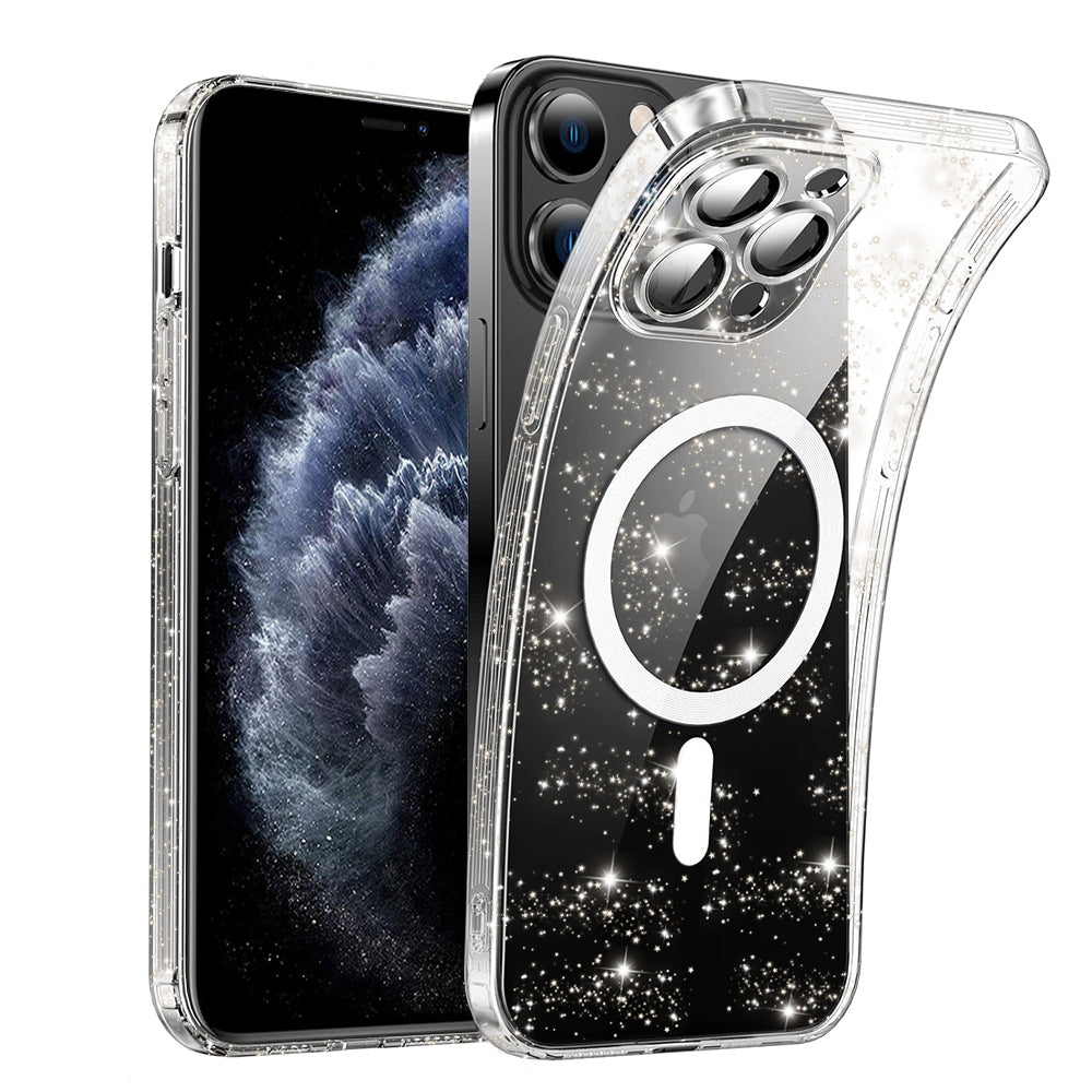 MagSafe-deksel for Apple iPhone 11 Pro, Techsuit, SparkleSkin, Transparent