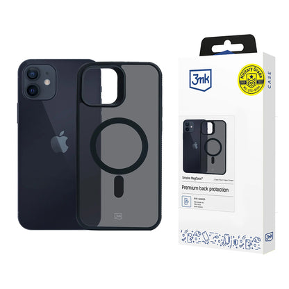 MagSafe-deksel for Apple iPhone 12 / 12 Pro, 3MK, Smoke MagCase, Svart