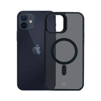 MagSafe-deksel for Apple iPhone 12 / 12 Pro, 3MK, Smoke MagCase, Svart