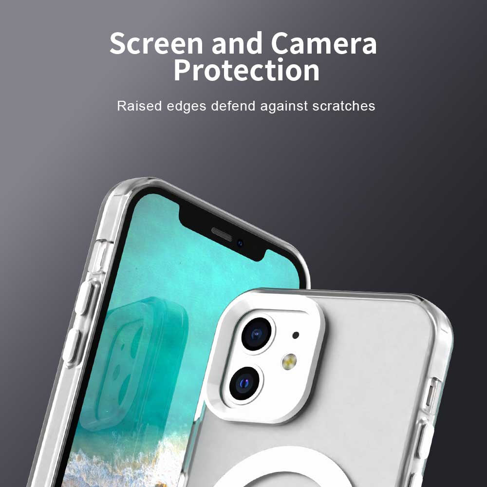 MagSafe-deksel for Apple iPhone 12 / 12 Pro, Techsuit, CandyCase, Hvit