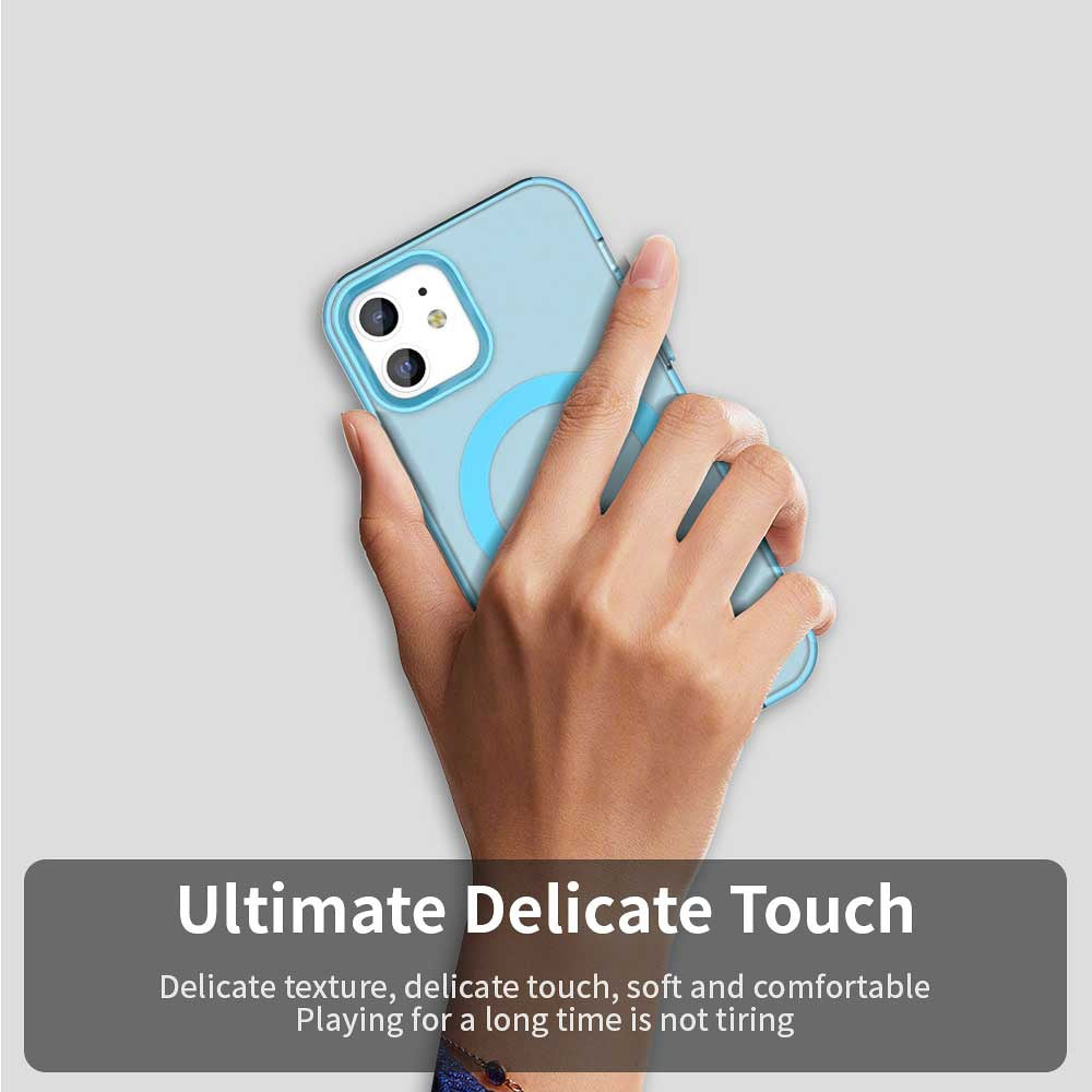 MagSafe-deksel for Apple iPhone 12 / 12 Pro, Techsuit, CandyCase, Blå