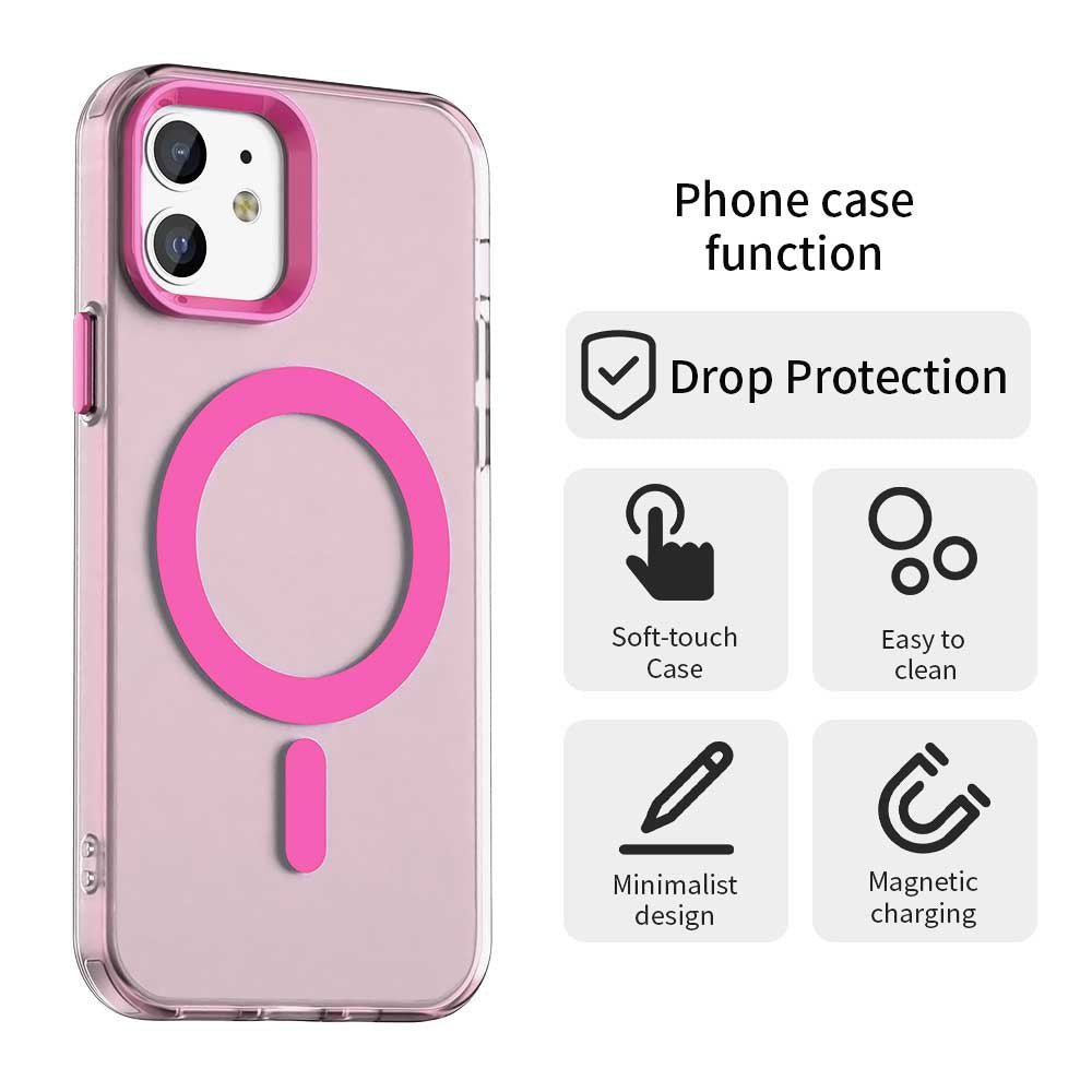 MagSafe-deksel for Apple iPhone 12 / 12 Pro, Techsuit, CandyCase, Rosa