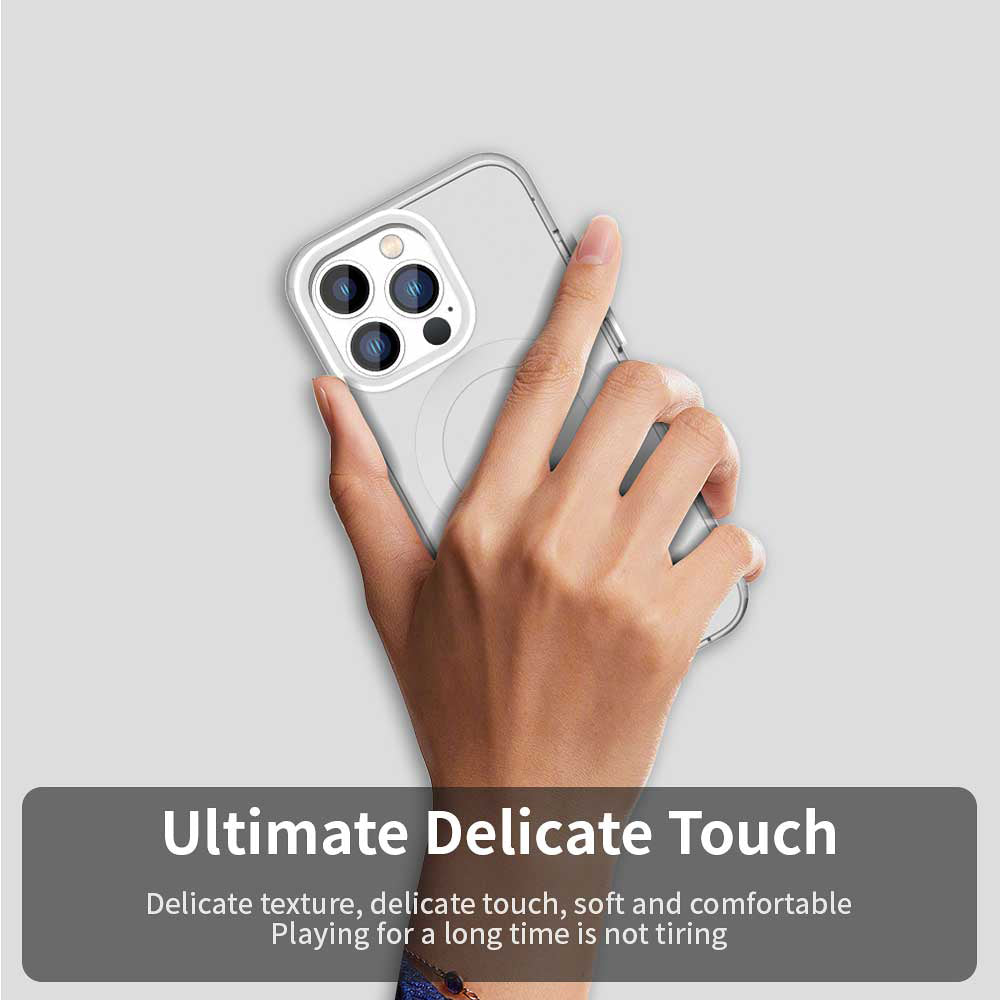 MagSafe-deksel for Apple iPhone 12 Pro Max, Techsuit, CandyCase, hvit