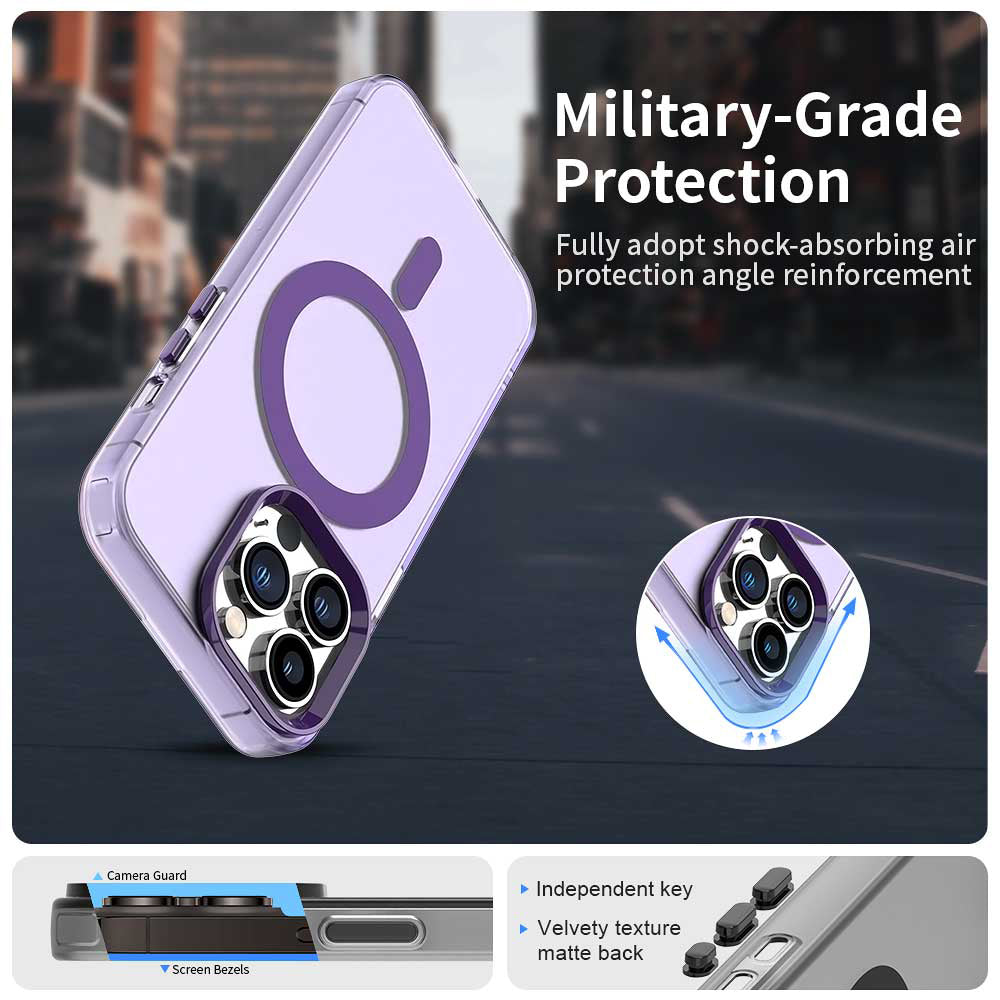 MagSafe-deksel for Apple iPhone 12 Pro Max, Techsuit, CandyCase, Lilla