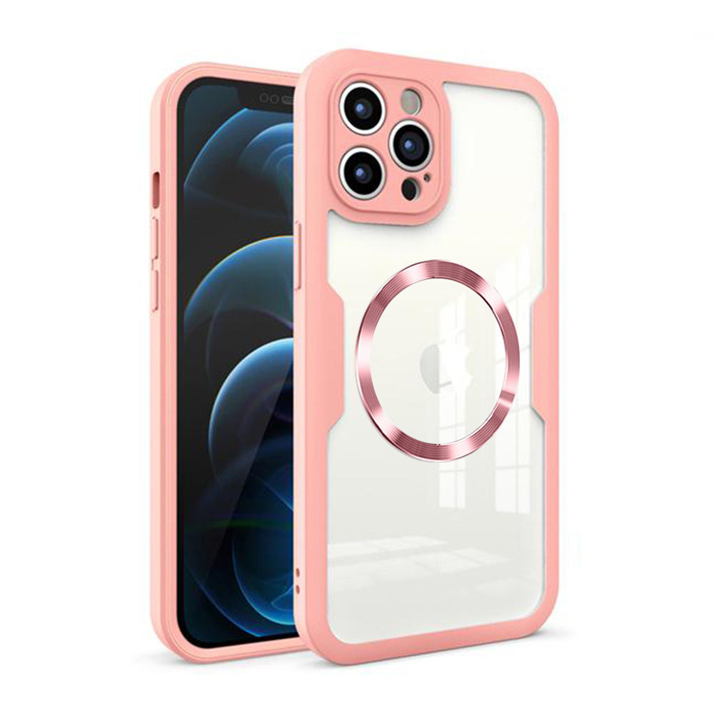 MagSafe-deksel for Apple iPhone 12 Pro Max, Techsuit, ColorVerse 360, Rosa