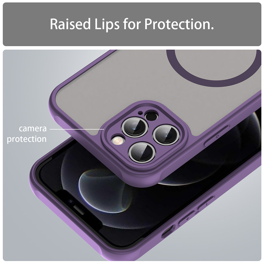 MagSafe-deksel for Apple iPhone 12 Pro Max, Techsuit, HaloFrost II, Lilla