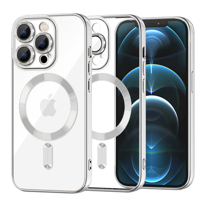 MagSafe-deksel for Apple iPhone 12 Pro Max, Techsuit, Luxury Crystal, Sølv