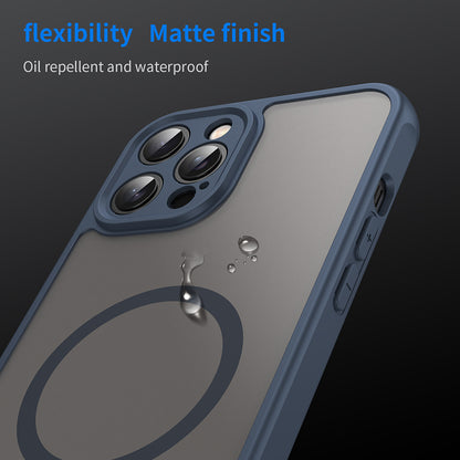 MagSafe-deksel for Apple iPhone 12 Pro, Techsuit, HaloFrost II, Marineblå