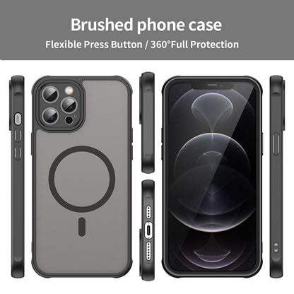 MagSafe-deksel for Apple iPhone 12 Pro, Techsuit, HaloFrost II, Svart