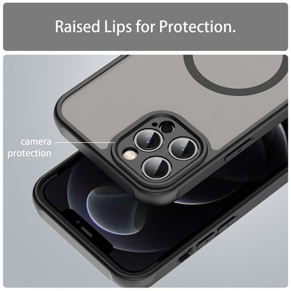 MagSafe-deksel for Apple iPhone 12 Pro, Techsuit, HaloFrost II, Svart