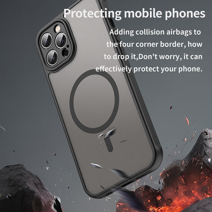 MagSafe-deksel for Apple iPhone 12 Pro, Techsuit, HaloFrost II, Svart